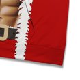 thumbnail image 6 of GHUALURU Men's Christmas Santa 3D Muscle Graphic Pullover Hoodie, Red White,Red1，L, 6 of 6