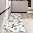 thumbnail image 4 of White Buffalo Skull Flower Geometric Pattern Kitchen Rug Mat,Kitchen Runner Rugs Non Skid Washable,Decorative Kitchen Floor Mats for Kitchen,Sink,Laundry,17"X47", 4 of 5