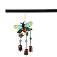 thumbnail image 6 of Vacemry Hummingbird Wind Chime, Metal Hummingbird Wind Chime with Glass, Garden Wind Chime for Outdoor Decor, Colorful Wind Chime for Patio Porch, Melodic Wind Chime for Yard, 6 of 8