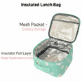 thumbnail image 6 of 3-Piece Backpack Set,Large Capacity Daisy Print Backpack with Insulated Lunch Bag & Pencil Pouch,Waterproof with Laptop Compartment & Side Pocket, 6 of 7