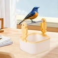 thumbnail image 7 of CarpNettore Desktop Bird Training Stand Portable, Easy to Clean, Parrot Game Stand Tabletop Bird Perch for Parakeets, Cockatiels, Parrots Yellow, 7 of 7