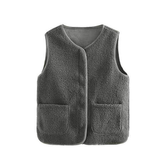 Zshosam Womens Vests Outerwear Casual Warm Fleece Vest Sleeveless Jacket for Winter(Green,M)
