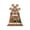 Brown, variant on syligr Wooden Christmas House Ornament, Gingerbread Windmill House Christmas Tabletop Decoration for Mantel Shelf, Holiday Home Decor for Office, Party Gift, 6Inch, Pink