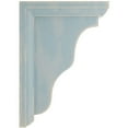 thumbnail image 3 of 2 1/4"W x 5"D x 7"H Hamilton Traditional Wood Vintage Decor Bracket, Driftwood Blue, 3 of 6