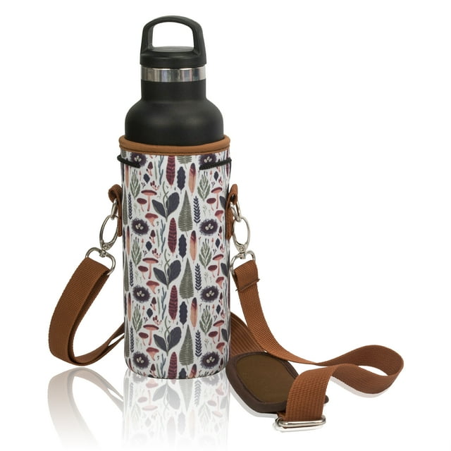 Made Easy Kit Neoprene Water Bottle Carrier Holder with Adjustable Shoulder Strap for Insulating & Carrying Water Container Canteen Flask Available in 5 Sizes