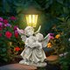 thumbnail image 3 of Estatuas de ángeles solares de resina con forma de dos ángeles, 33,5 cm, con luz, 3 of 3