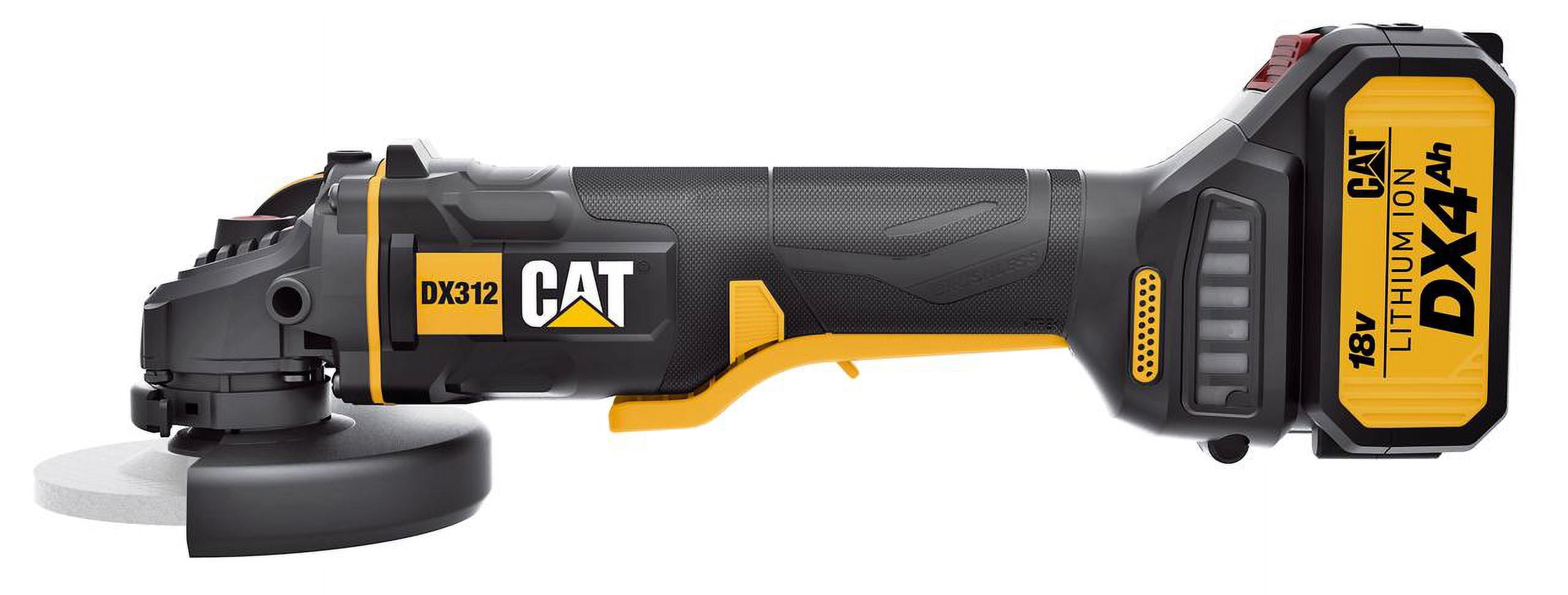 Caterpillar Cat® DX312 18V Cordless 4.5" Brushless Angle Grinder