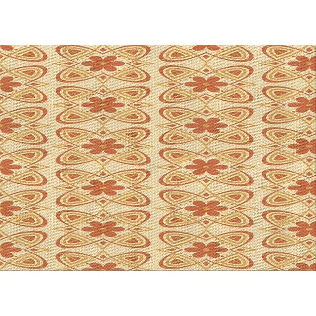 Ahgly Tapis Rectangulaire Lavable en Machine Intérieur Transitionnel Marron Or, 7 Pieds x 10 Pieds