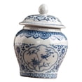 thumbnail image 2 of Luzkey Ceramic Tea Storage Jar Tea Container with Airtight Lid Table Decoration Durability Multifunctional Household Sealed Storage Style B, 2 of 8