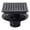 Black-11cm, variant on Square Shower Drain with Flange for Home Bathroom Kitchen Use Easy to Install