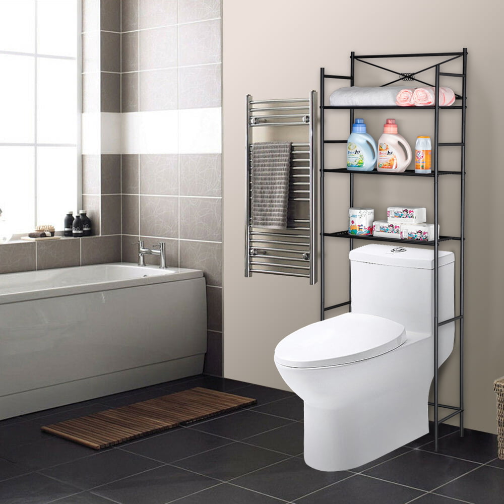 Elephance Adjustable Bamboo Bathroom Shelf Over Toilet 3-Tier Bathroom Wall  Shelf for Towel Storage Bath Accessories Organizer - Bed Bath & Beyond -  35176851