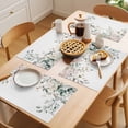 thumbnail image 5 of Eucalyptus Floral Placemats Set of 6 Spring Summer Botanical Place Mats Indoor Wipeable Table Mats Washable Cloth Dining Table Placemats for Kitchen Holiday Party Home Decor 13x19 Inch, 5 of 9