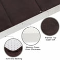 thumbnail image 4 of AOACreations Memory Foam Bath Rug, Bathroom Mat Set of 2 Pcs, Runner and Small, Dark Brown, 4 of 8