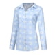 thumbnail image 5 of ICHUANYI Clearance Womens Fashion Casual Knot Floral Short Sleeves V-Neck Shirt Blouse Tops(Blue, S) ICHUANYI WER2023080906370, 5 of 9