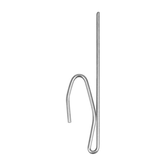 Pin On Hook Kenney Silver, 7,62 cm de largo, 14 unidades, para barra transversal