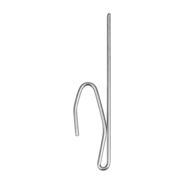 Pin On Hook Kenney Silver, 7,62 cm de largo, 14 unidades, para barra transversal