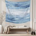 thumbnail image 5 of Vintage Blue Tapestry for Bedroom Wall Hanging Tapestry, Retro Blue Ombre Modern Abstract Art Ceiling Backdrop Tapestries Poster Blanket Wall Decor for Teens Room Living Room Dorm 51" x 59", 5 of 8