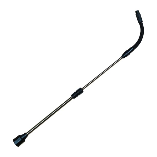 Boquilla de 24,4 pulgadas con varilla telescópica compatible con pulverizador de bomba manual. Diseño ergonómico. Negro