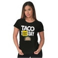 thumbnail image 3 of Taco Tuesday Everyday Mexican Foodie Womens Fitted Plus Size Graphic Tee Brisco Brands 2X, 3 of 5