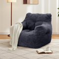 thumbnail image 5 of Baxluxe Bean Bag Chairs for Adults Kids Comfy Reading Chair Living Room Couch Home Sofa with Armrest Bean Bag Sofa with Filler Memory Foam Fluffy Lazy Sofa, 5 of 8