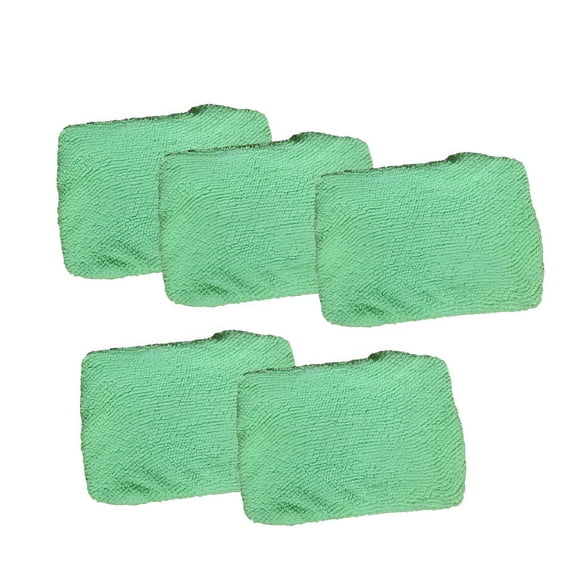 ACDANC 5 Pieces Car Window Clean Brush Replacement Pad Windshield Cleaning Tool Auto Glass Dust Wash Cloth Accessories Green