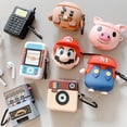 thumbnail image 2 of Funda protectora de silicona y goma con diseño de dibujos animados en 3D para auriculares Airpods Pro, funda para auriculares inalámbricos, funda para Airpods, llavero, 2 of 4