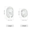 thumbnail image 3 of 200 Pcs Perles de Pêche Transparentes Double Trou Perles Rigides Transparentes, 3 of 8