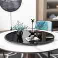 thumbnail image 2 of Round Tempered Glass Tabletop Dining Table With Beveled Polished Edge 1/2 Inch Thick 38.6" Inch Diameter, 2 of 9