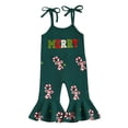 thumbnail image 1 of Mameluco Rarjuiey Merry Candy Cane de una sola pieza, verde, 6-12 m, 1 of 7
