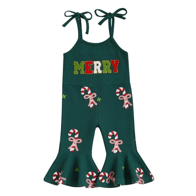 Mameluco Rarjuiey Merry Candy Cane de una sola pieza, verde, 6-12 m