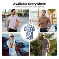 thumbnail image 5 of Sikiie Beautiful Butterflies Print Men's Short-sleeved POLO Shirts, Button-down Shirts and T-shirts are Suitable for Vacation, Leisure and Business-Small, 5 of 6