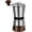 Big Black, variant on Manual Coffee Grinder for Home Use, Ceramic Burr Hand Crank Automatic Coarseness Stainless Steel Espresso Bean Mill for Travel Camping with Portable Storage Pouch, Easy to Clean Brush Spoon