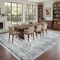 thumbnail image 3 of Roxstand Washable Rugs 8x10, Vintage Distressed Area Rugs for Living Room, Non Slip Accent Bedroom Rug (8'x10', Grey), 3 of 10