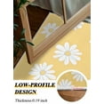 thumbnail image 4 of Retro Daisy Area Rug for Bedroom 2.7x5 Ft White Floral Yellow Backdrop Super Soft fuzzy Throw Rug Non-Slip Fluffy Plush Indoor Floor Carpet for Living Room Nursery Home Decor, 4 of 8