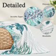 thumbnail image 3 of Ocean Green Turtles Throw Pillow Cover 20 x 30 Inch Decorative Pillow Cover Coastal Octopus Coral Nautical Starfish Lumbar Pillowcase Seasonal Rectangle Cushion Case for Couch Sofa Bed Living Room, 3 of 9