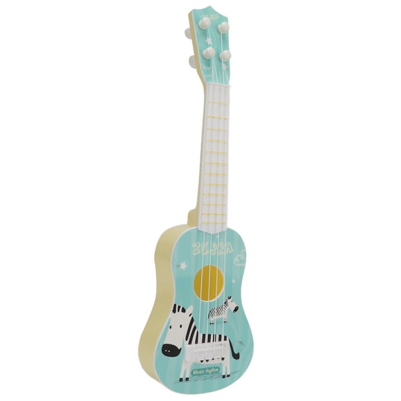 Baby Ukuleles, 4 Strings Ukulele Guitar Toy Mini Rounded Edges For Kids Blue