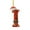 I, variant on Cute Santa Claus Monogram Christmas Ornament, Flat Acrylic Personalized Initial Christmas Tree Ornament with Santa Hat, Xmas Stocking Tag, Farmhouse Rustic Monogram Decoration - Letter L