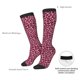thumbnail image 4 of Fotbe Rose Leopard Print Calcetas Divertidas Estampadas para Hombre y Mujer, Calcetas de Algodón hasta la Rodilla para Caminar, Correr, Enfermería y Embarazo, 4 of 6