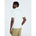 thumbnail image 3 of Free Assembly Men's Cotton Button Front Polo Shirt with Short Sleeves, Sizes S-3XL, 3 of 5