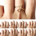 thumbnail image 2 of Femmes Bague Créative Lettre Mode Alliage Bijoux Bague Doigt Bague Simple Bande, 2 of 3