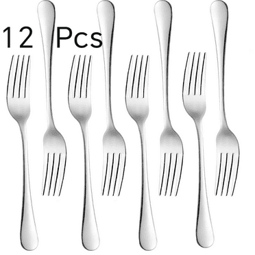 Lvelia Food-Grade Stainless Steel Dinner Salad Forks Set of 12