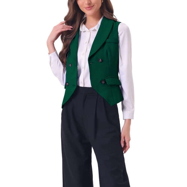 slim fit dress slacks Men's Emerald Green Vest main image 0