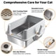 thumbnail image 5 of Caja de arena para gatos LEGOURNS XL de acero inoxidable con tapa y tapete, 5 of 9