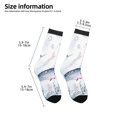 thumbnail image 2 of Rateoe Sea Animals Pattern Children's Socks, Socks Gifts ,kids Crew Soft Cotton Socks , Moisture-Wicking, Durable, Ideal for Daily Wear & Sports, 2 of 5