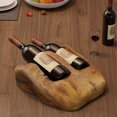 thumbnail image 7 of Organizedlife Live Edge Root Wood Tabletop Wine Rack Wood Wine Bottle Holder (2 Bottle), 7 of 7
