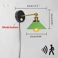 thumbnail image 3 of KAYYELAMP Motion Sensor Wall Sconce UL Plug-in Cord E26 Base Minimalist Style Wall Light Fixture for Entrance Hallway Toilet Stairs, 3 of 7