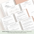 thumbnail image 6 of Blue Sky The Everygirl 2026-2027 Weekly and Monthly Academic Year Planner Calendar, July 2026 - June 2027, 5" x 8", Flexible Cover, Wirebound, Storage Pocket, Includes Stickers, Bengala Desert Rose, 6 of 10