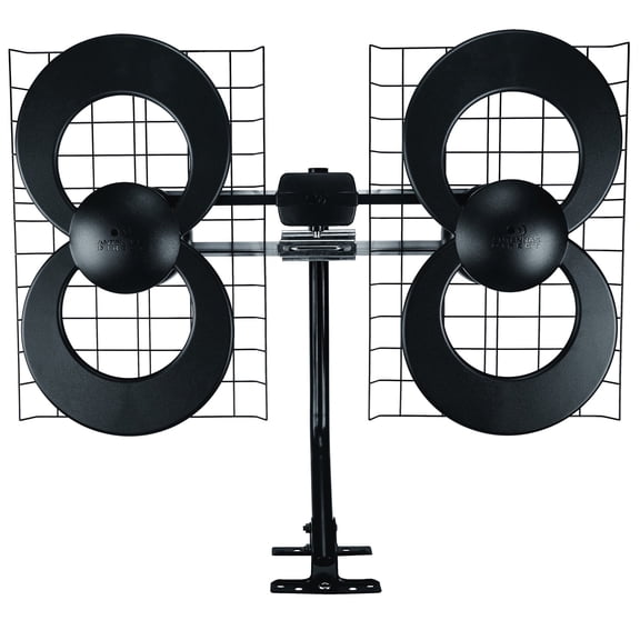 Restored Antennas Direct ClearStream 4 UHF Indoor Outdoor TV Antenna, Multi-Directional, 70 Mile Range, Mast (Refurbished)