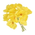 thumbnail image 4 of Flor artificial oficina en casa simulación Floral decoración boda fiesta PU Flor falsa, amarillo 10 Piezas Advancent HA000017-04B, 4 of 6