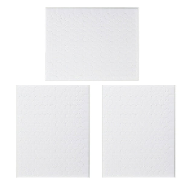 Bewildely Paquete de 3 hojas de cinta de doble cara, almohadilla autoadhesiva hexagonal, artesanía para álbumes de recortes, tarjetas de felicitación, Type6 NO6 Bewildely HA003567-01